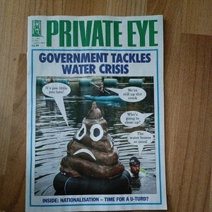 Private Eye magazine 25 July-7 August 2025 Government tackles water crisis 1654 - Picture 1 of 1
