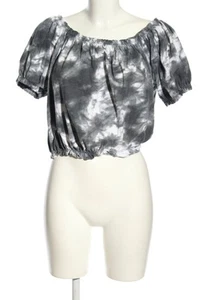PRIMARK Camisa recortada Mujeres Talla EU 42 gris claro-blanco look casual - Imagen 1 de 5