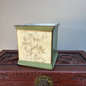 Vintage Francois Boucher Stil Pflanzgefäß Pflanzgrube Made In Italy - Bild 1 von 9