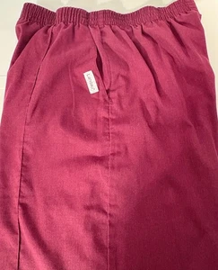 Landau scrub pants (Lg) Wine Color - Picture 1 of 3