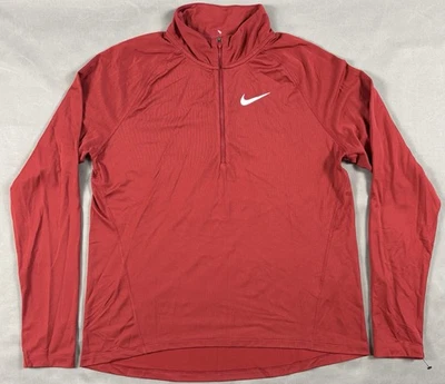 Nike Dri-Fit 1/2 Zip Long Sleeve Running Shirt Back Mesh Women's Size XL NWOT - Image 1 of 4