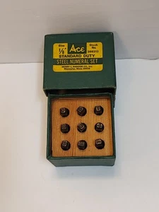 Juego de números de acero Ace Standard Duty 1/8" #386313 - Imagen 1 de 6