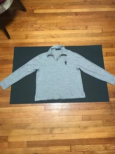 Polo Ralph Lauren Polo Bear Grau 1/4 Zip Langarmshirt Herren S 100% Baumwolle - Bild 1 von 14