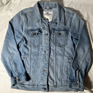 Men’s/Womens Hollister Denim Blue Jean Jacket Size Medium *FREE SHIPPING* - Picture 1 of 6
