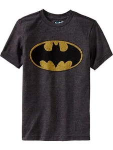 NWT Old Navy DC Comics Superhero Batman Logo Tees T-Shirt Shirt Boys XL 14 16 - Picture 1 of 1