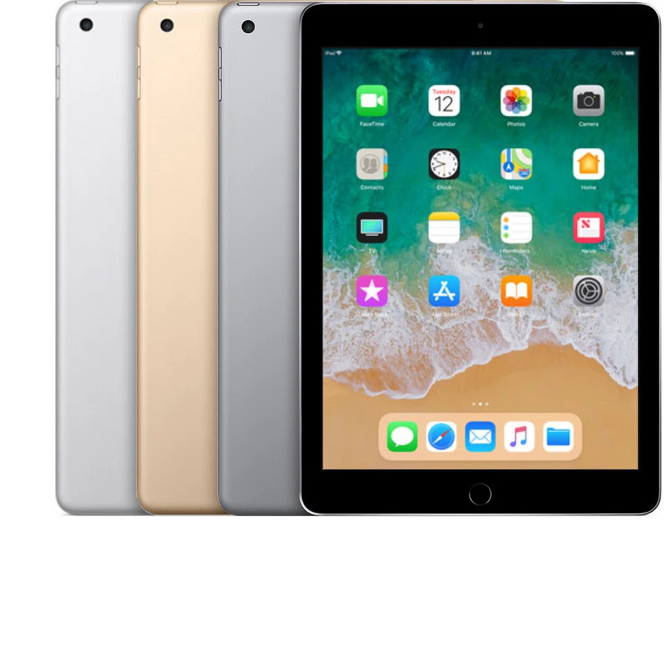 Apple iPad 5 2017 9.7" 32GB 128GB Gray Gold Silver WiFi or Cellular - Excellent - Image 1 of 1