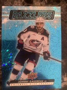 Johnny Gaudreau 2023-24 upper Deck Series 1  Dazzlers Dz-46