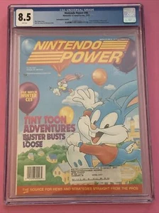 Nintendo Power Magazine #46 03/93 Tiny Toon Cover Adventures CGC 8.5 W/ POSTER - Imagen 1 de 5