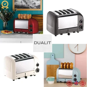 Dualit Classic 4 Slot Slice Toaster With Sandwich Cage Red Blue White Charcoal - Picture 1 of 21