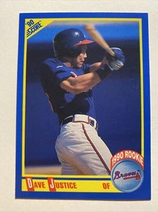 1990 Score Atlanta Braves David Justice #650 - Picture 1 of 2
