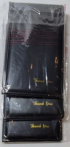 Premium Restaurant Check Presenters 3 Pack - 5.25" x 9" Guest Check Card Holder - Picture 1 of 6