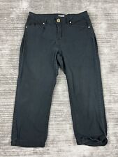 New Directions Jeans Womens 12 Black Weekend Cotton Blend Rhinestone