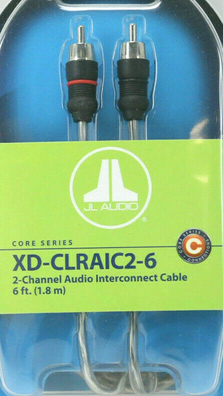 JL Audio XD-CLRAIC2-6 2-Channel RCA 6 ft. (1.83 m.) Twisted Pair Molded NEW - Image 1 of 1