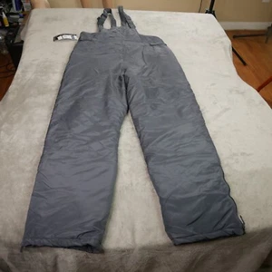 Bass Creek Outfitters Men Medium Grey Insulated Snowboard Bib Overalls Ski Pants - Picture 1 of 12