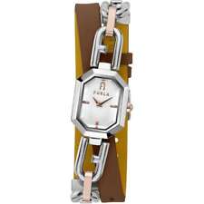 Womens Wristwatch FURLA OCTAGONAL WW00044006L5 Leather Brown