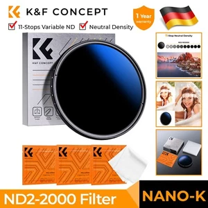 Filtro gris variable K&F Concept ND densidad neutra ND2-ND2000 serie Nano K - Imagen 1 de 81