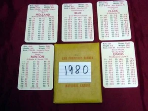 1980 APBA : San Fran GIANTS Baseball Team Set : 20 players cards (original) NRMT - Picture 1 of 1