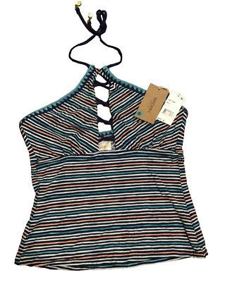 全新 Sperry Top Sider Tankini Top 女式大号领带无衬里无线 N7013 — 第 1/4 张图片