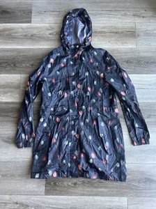 Joules Right As Rain Coat Blue Thistle Packable Waterproof Breathable US 6 UK 10 - Picture 1 of 23