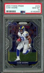 🔥 CAM AKERS RC 🔥 2020 Panini Prizm #376 🔥.PSA 10 " - Picture 1 of 2