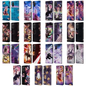 OFFICIEL RANDOM GALAXY ESPACE CHAT ÉTUI COQUE EN CUIR POUR SAMSUNG TÉLÉPHONES 1 - Photo 1 sur 13