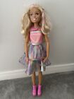 Barbie 28 Inch Tall Tie-Dye Best Fashion Friend Doll Blonde Removable Shoes