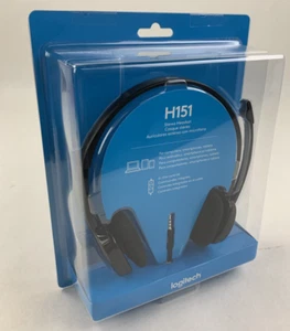 Logitech H151 Stereo Multi Device Headset with In Line Controls New OEM - Picture 1 of 8