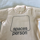 T-shirt Spaces Gallery Cleveland Ohio beige femme enfants USA 1978 XS point simple