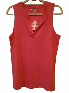 banana republic womens sleeveless top size small pink and white stripe - Picture 1 of 5
