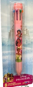 DISNEY PRINCESS RETRACTABLE PEN 8 COLORS - Picture 1 of 1