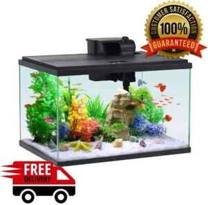 Aqua Culture 10-Gallon Glass Aquarium Starter Kit with LED lighting system - Picture 1 of 7