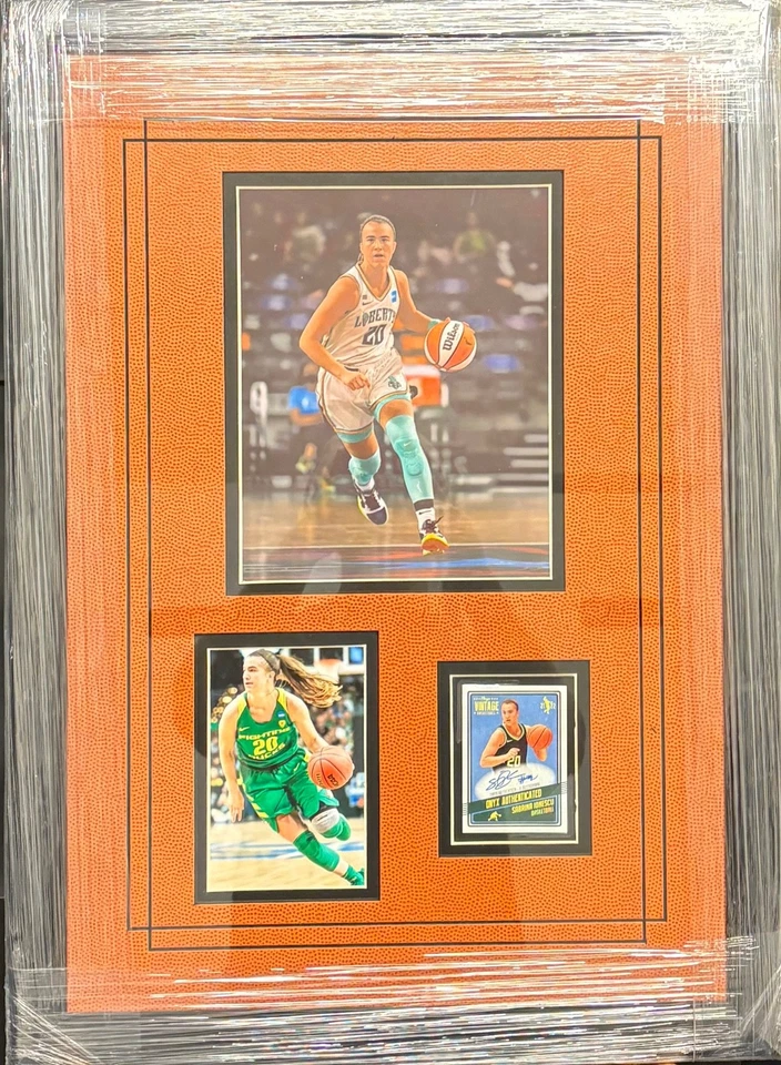 Sabrina Ionescu Hand Signed Auto Commemorative (#2) w- Card - Card Comp Auth - Image 1 of 1