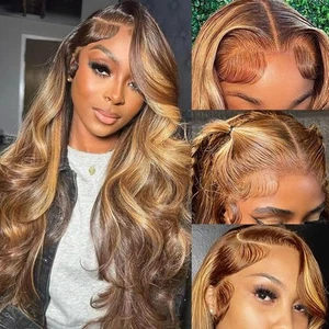 13x6 Body Wave Lace Front Wigs Human Hair Pre Plucked 180% Density 13x6 HD La... - Picture 1 of 6