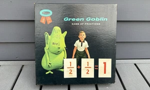 Vintage Whitman educational math card Green Goblin Game of Fractions 1962 - Picture 1 of 5
