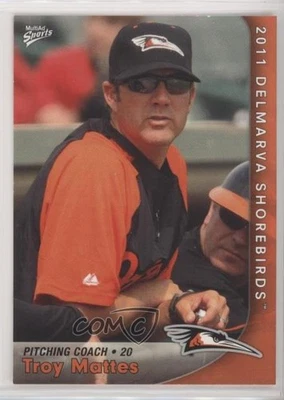 2011 MultiAd Sports Delmarva Shorebirds Troy Mattes #29 - Image 1 of 2