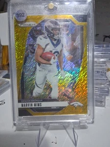 Marvin Mims Prizm Gold Shimmer /10 - Picture 1 of 4