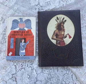 Lot 2 Books Americana Time-Life Old West The Indians + Sampler of American Songs - Picture 1 of 11