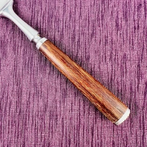 Dansk WOOD ACCENT Teca Acero Inoxidable IHQ Jens Quistgaard Cubiertos Cuchillo Romo Cena - Imagen 1 de 6