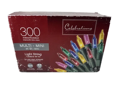 Mini luces NOS Celebraciones 300 IN/OUT Rojo Verde Amarillo Azul y Rosa Foto 1 de 4
