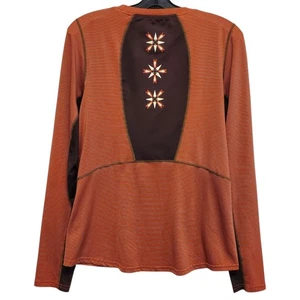 KERRITS Shirt Damen Medium Reitsport Reiten Langarm Stretch Oberteil Medaillons - Bild 1 von 9