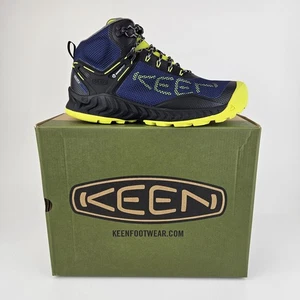 KEEN Men's NXIS EVO MID WP Hiking  Boots - Black/Evening Primrose Size 11.5 - Picture 1 of 22
