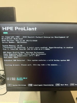 HP Proliant DL20 Gen 9 Server Xeon E3-1230 3.5 24GB RAM - Image 1 of 4