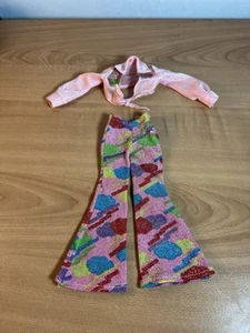 Vintage Mego Cher Montgomery Outfit Rosa Schlag Retro Hose Und Top - Bild 1 von 9