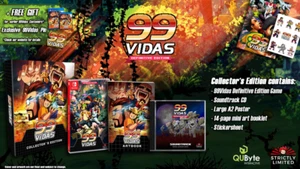 99Vidas Definitive Collector's Edition + Pin Nintendo Switch Limited #/800 NEW! - Picture 1 of 3