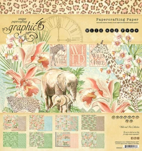 Grafik 45 WILD & FREE 8x8 Papierblock - Bild 1 von 9