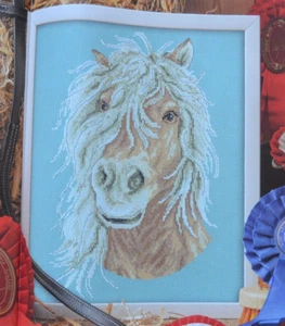 Cross Stitch Chart Only - Magnificent Maned Horse Wildlife Portrait Sampler - Picture 1 of 1