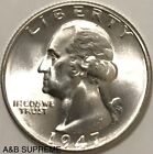 1947 S Washington Quarter Gem Bu Uncirculated 90% Silver