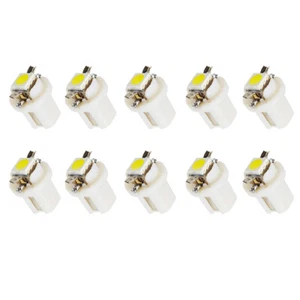10Pcs T5 B8.5d LED Light Car Dashboard Bulb Cars Interior Lamp _yi - Picture 1 of 6