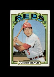 1972 Topps #433 Johnny Bench Reds VG Condition