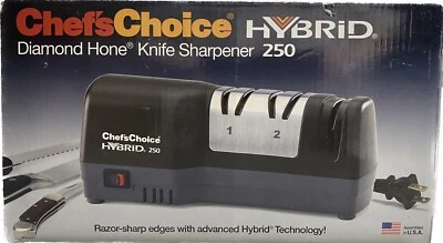 Chef's Choice HYBRID 250 Diamond Hone Electric & Manual Knife Sharpener 3 Stage - Image 1 of 4
